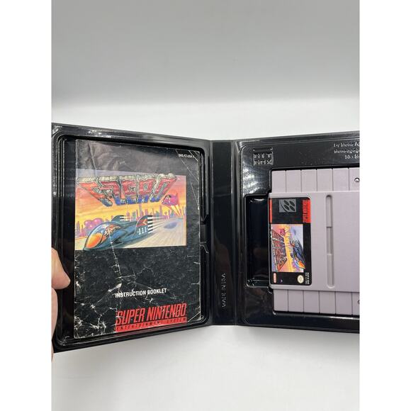 F-Zero (1990, SNES) - Authentic Original Cartridge w/ Manual + Case Tested - Picture 4 of 12